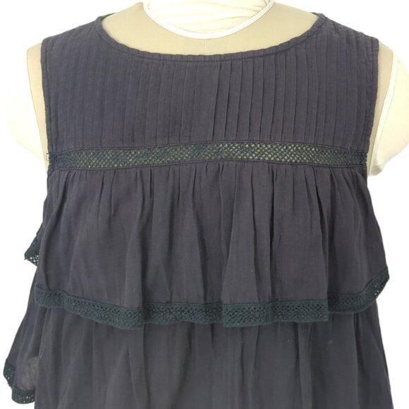 Mango Sleeveless Tiered Ruffle Blouse - Picture 4 of 4
